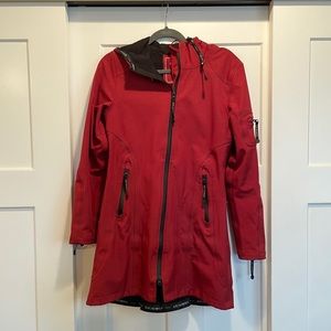 Ilse Jacobsen Red Hooded Raincoat